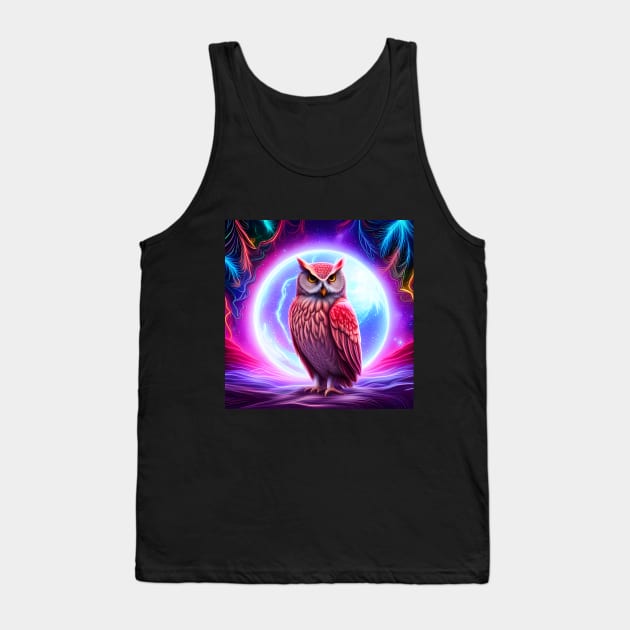 Neol Owl in Fairy Forest Tank Top by SmartPufferFish